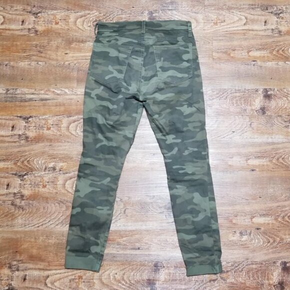 GAP Jean Camo Army Green Denim 27 Skinny Casual Stretch Modern - Picture 4 of 10